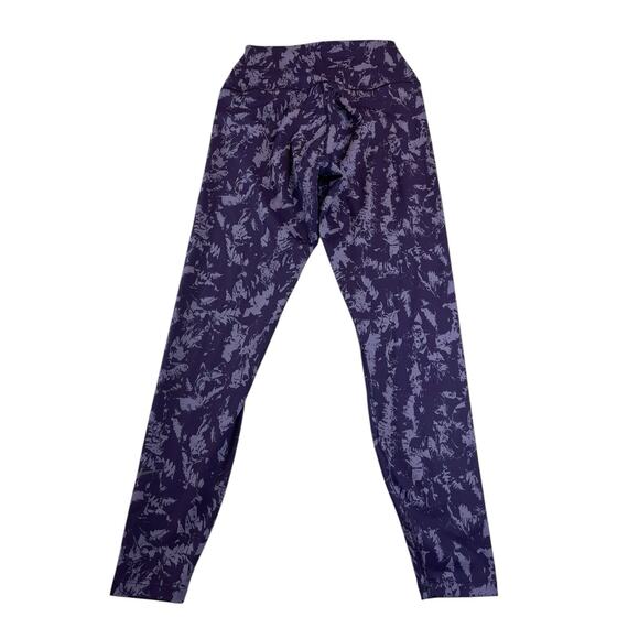 Nike One Women's High-Waisted 7/8 Printed Leggings Purple XL FZ3229-509 NEW - Picture 3 of 6